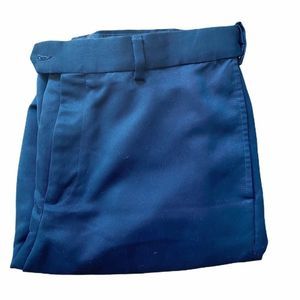 MENS CROFT & BARROW NAVY DRESS PANTS 34X32